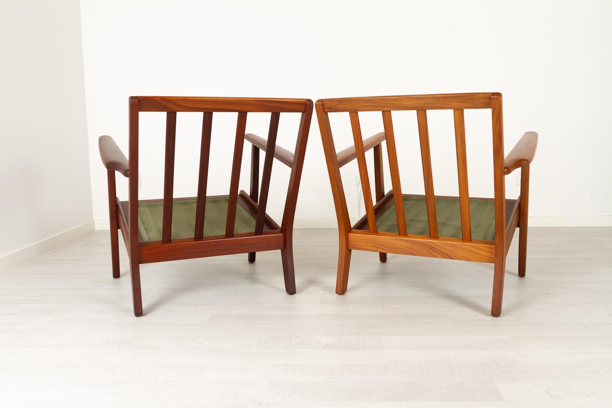 Vintage Danish Lounge Chairs by Aage Pedersen for GETAMA 1960s, Set of 2 For Sale 3