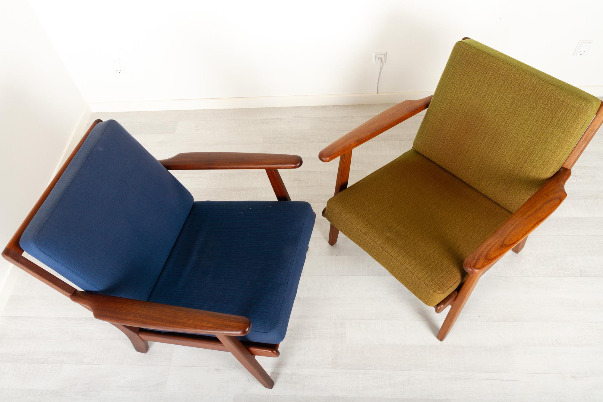 Vintage Danish Lounge Chairs by Aage Pedersen for GETAMA 1960s, Set of 2 For Sale 5