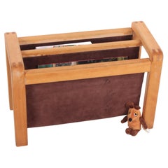 Vintage Danish Magazine Rack in Oak from Salling Stolefabrik, 1960s