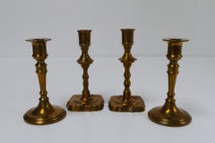 Vintage Danish Malm Candle Holders, 1950s. Set of 4.