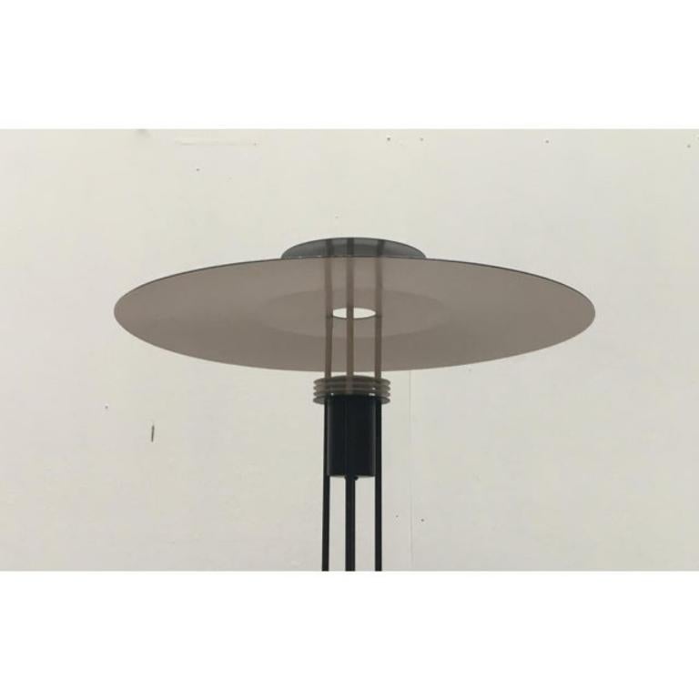20ième siècle Lampe de table danoise vintage en métal de Frandsen en vente