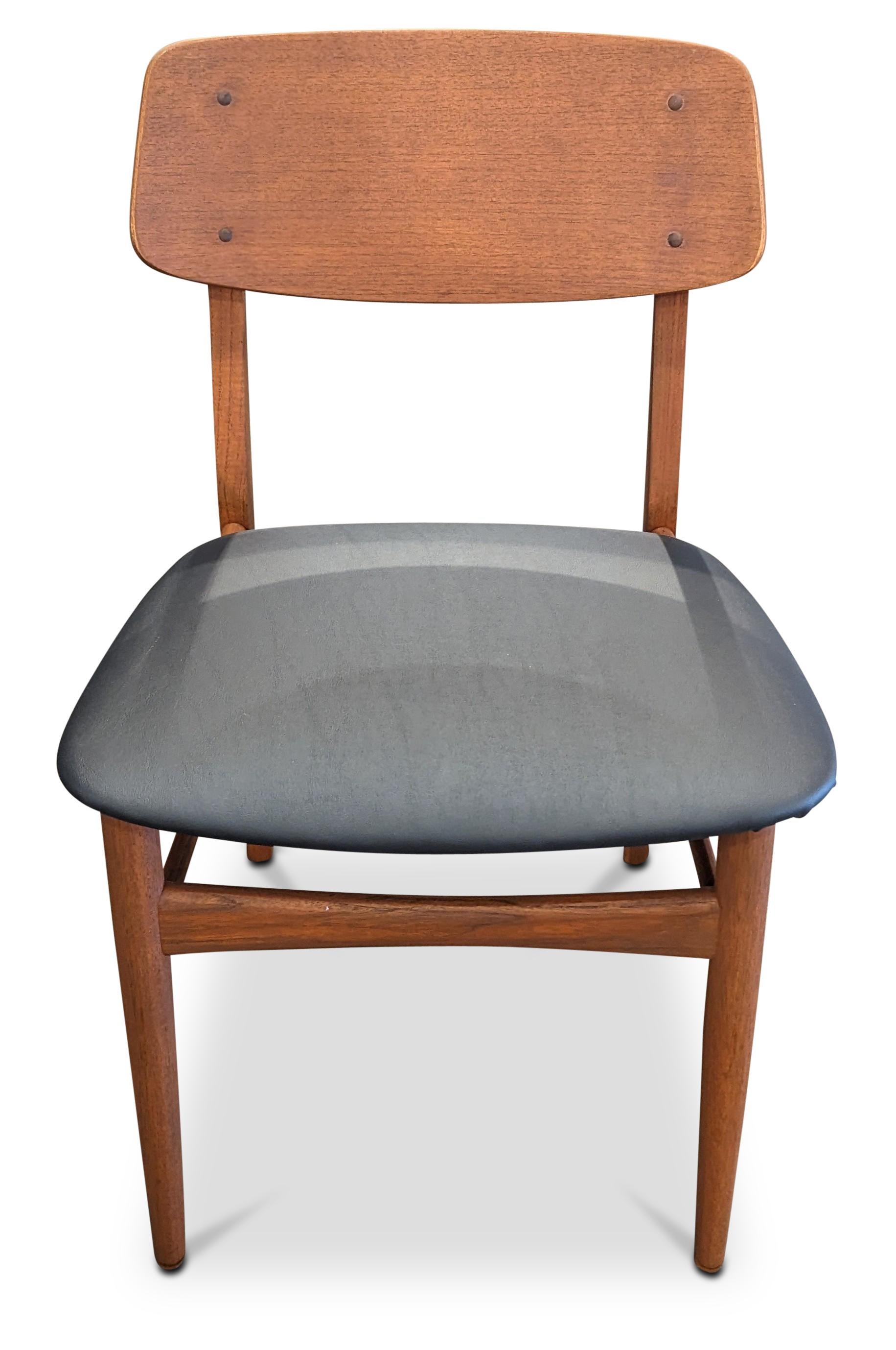 Mid-Century Modern Vintage Danish Mid Century 4 Teak Chairs Ostfyns Mobellager - 072332