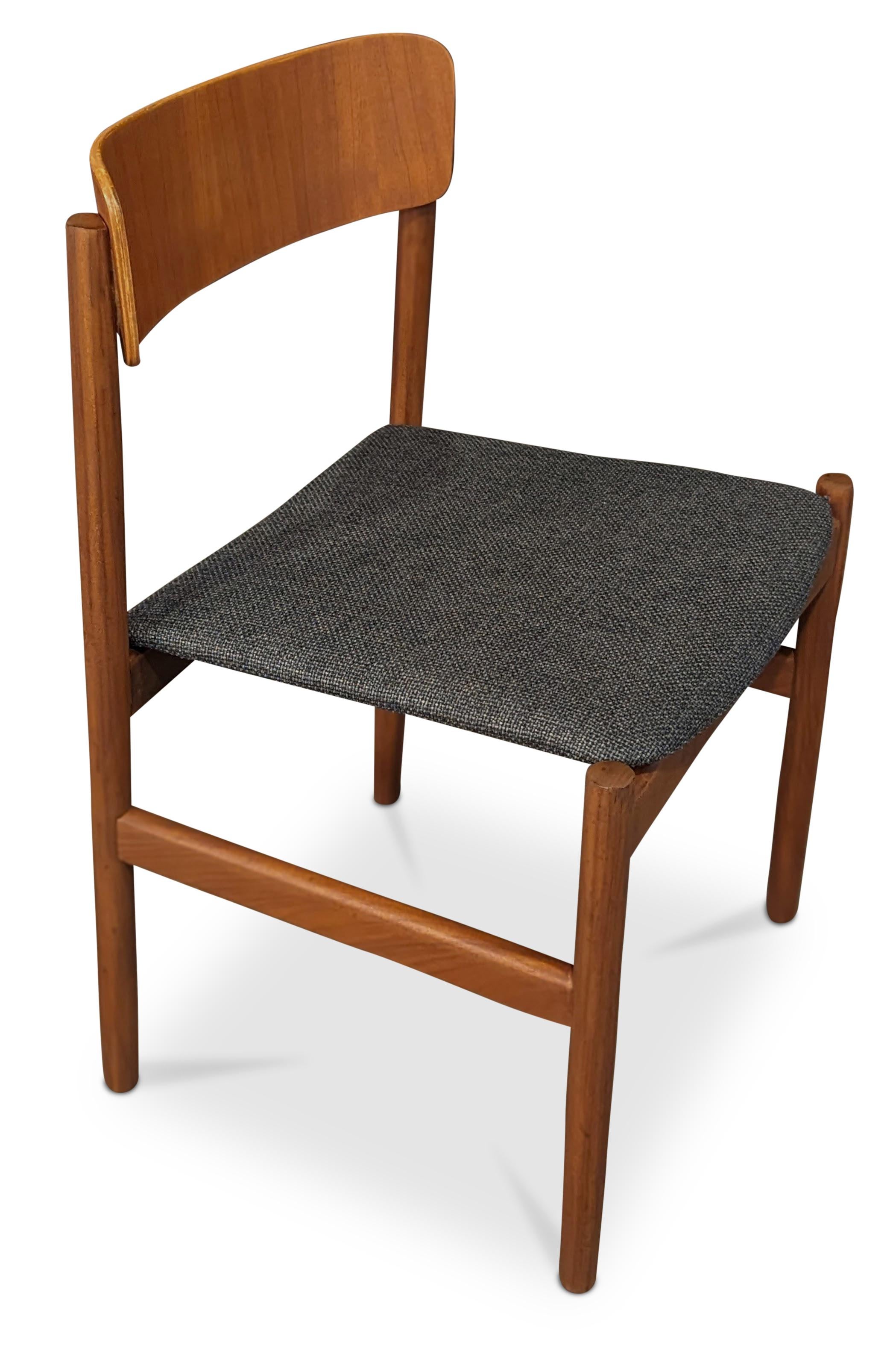 Mid-Century Modern Vintage Danish Mid Century 6 Teak Dining Chairs - 072314