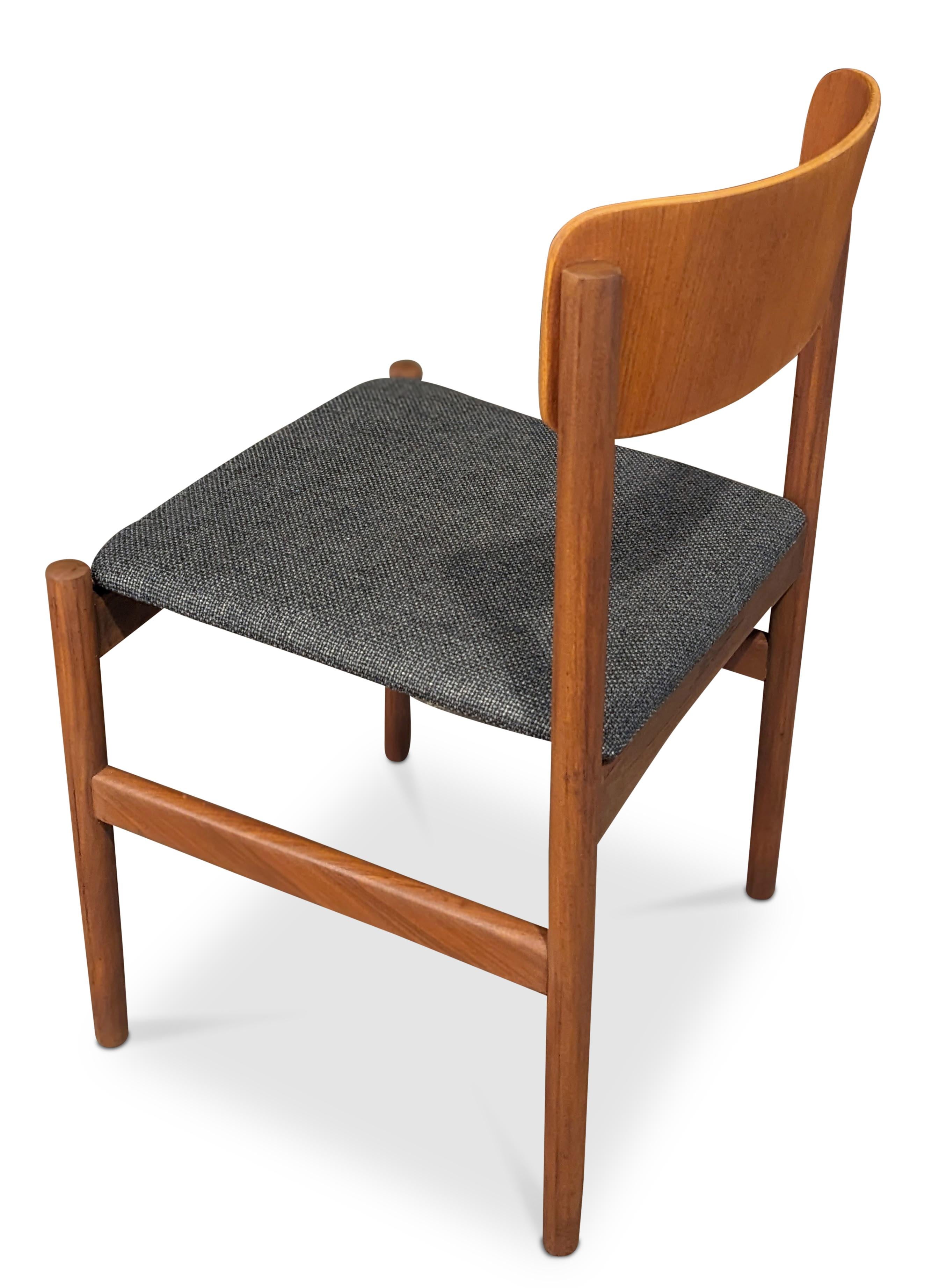 Vintage Danish Mid Century 6 Teak Dining Chairs - 072314 2