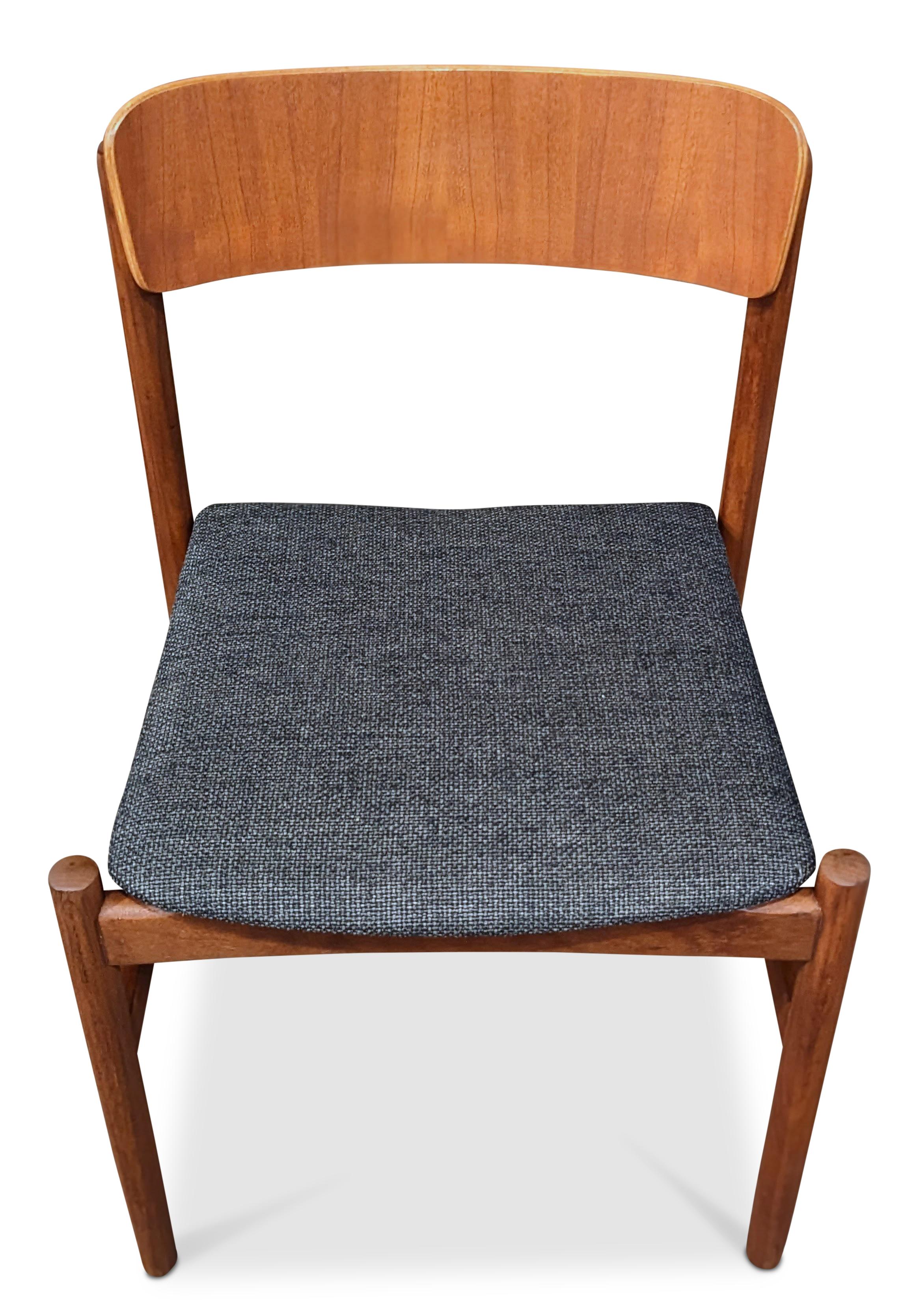 Vintage Danish Mid Century 6 Teak Dining Chairs - 072314 3