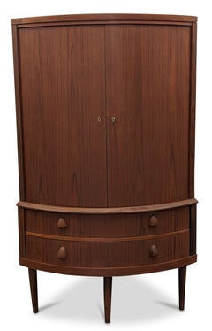 Vintage Danish Mid Century Alfred Kristensen Corner Cabinet, 112225
