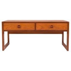 Retro Danish Mid-Century Arne Wahl Iversen Teak Low Sideboard