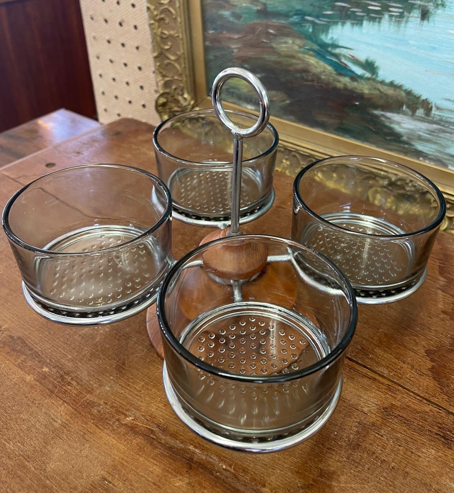 Vintage Danish Mid Century Condiment Holder Lady Susan. In Good Condition For Sale In Seattle, WA