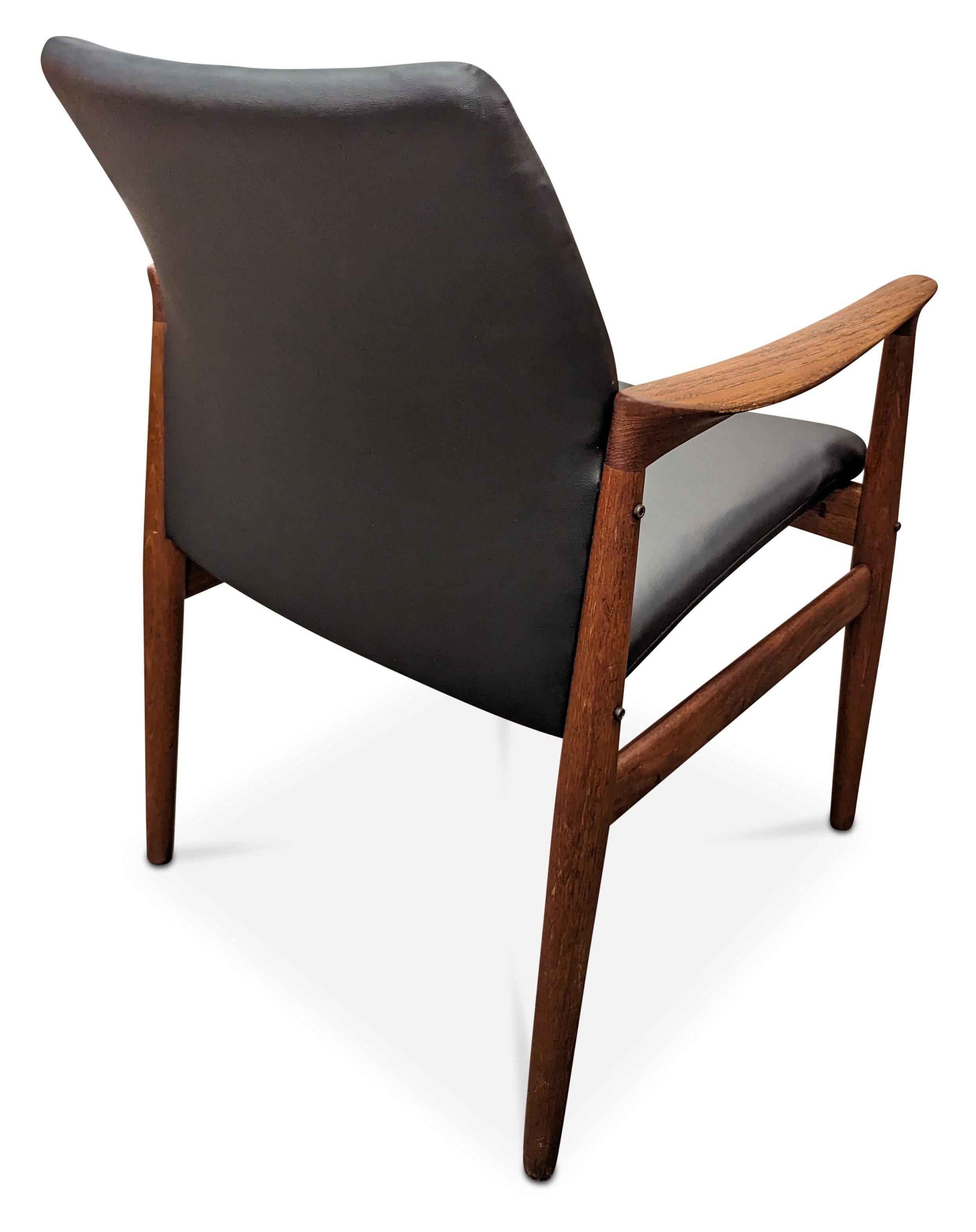 Vintage Danish Mid Century Grethe Jalk for Glostrup Teak Chair - 082314 2