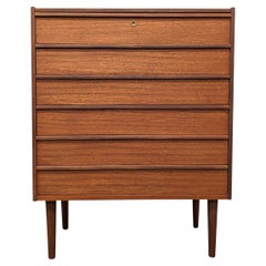 Vintage Danish Mid Century High Boy Teak Dresser - 0224119