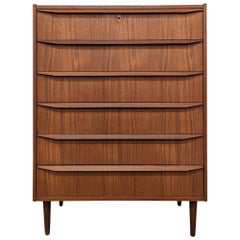 Vintage Danish Mid Century High Boy Teak Kommode - 0823158