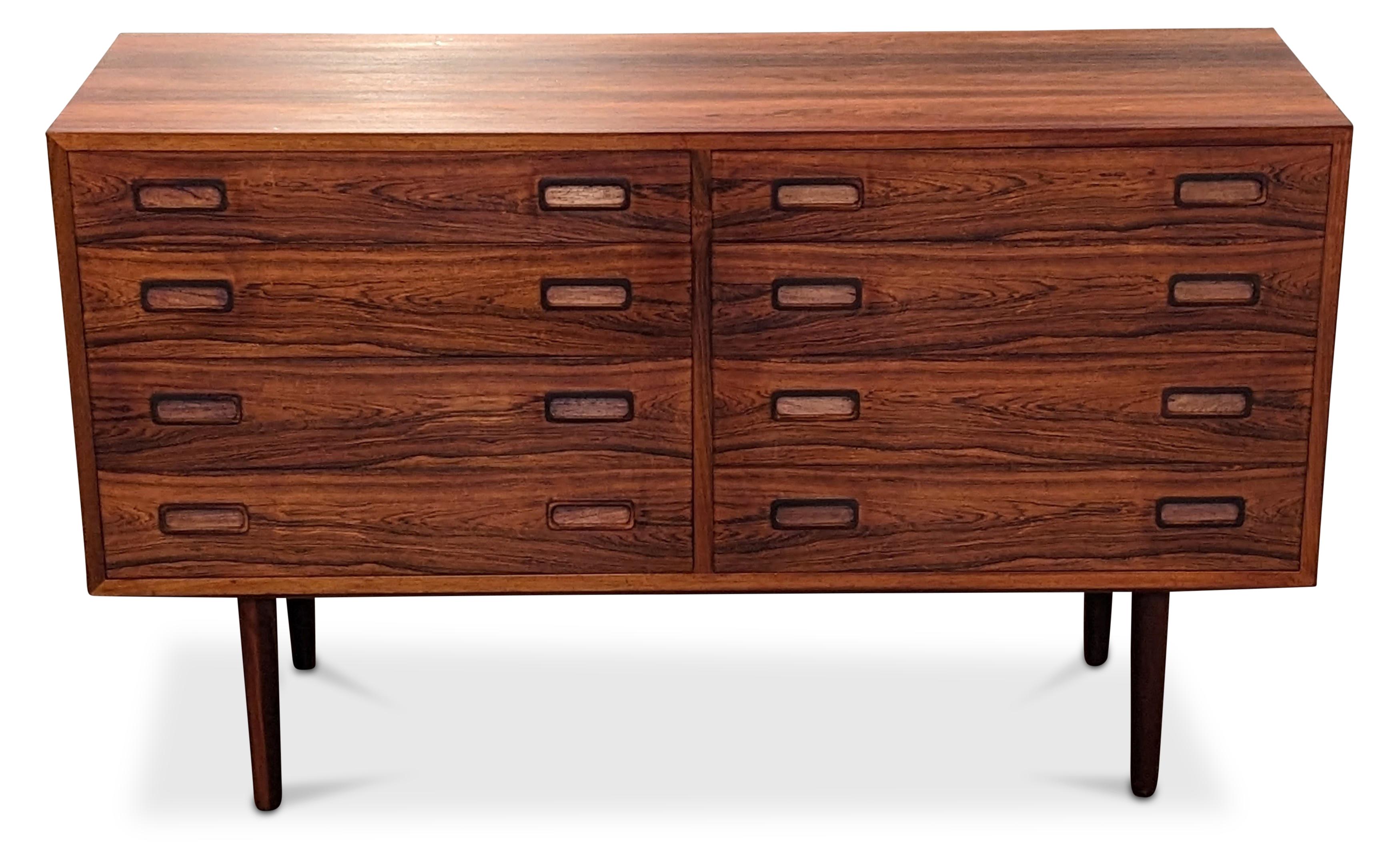 Mid-Century Modern Vintage Danish Midcentury Hundevad Rosewood Double Dresser, 062303