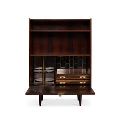 Vintage Danish Mid-Century Hutch/Bar Cabinet