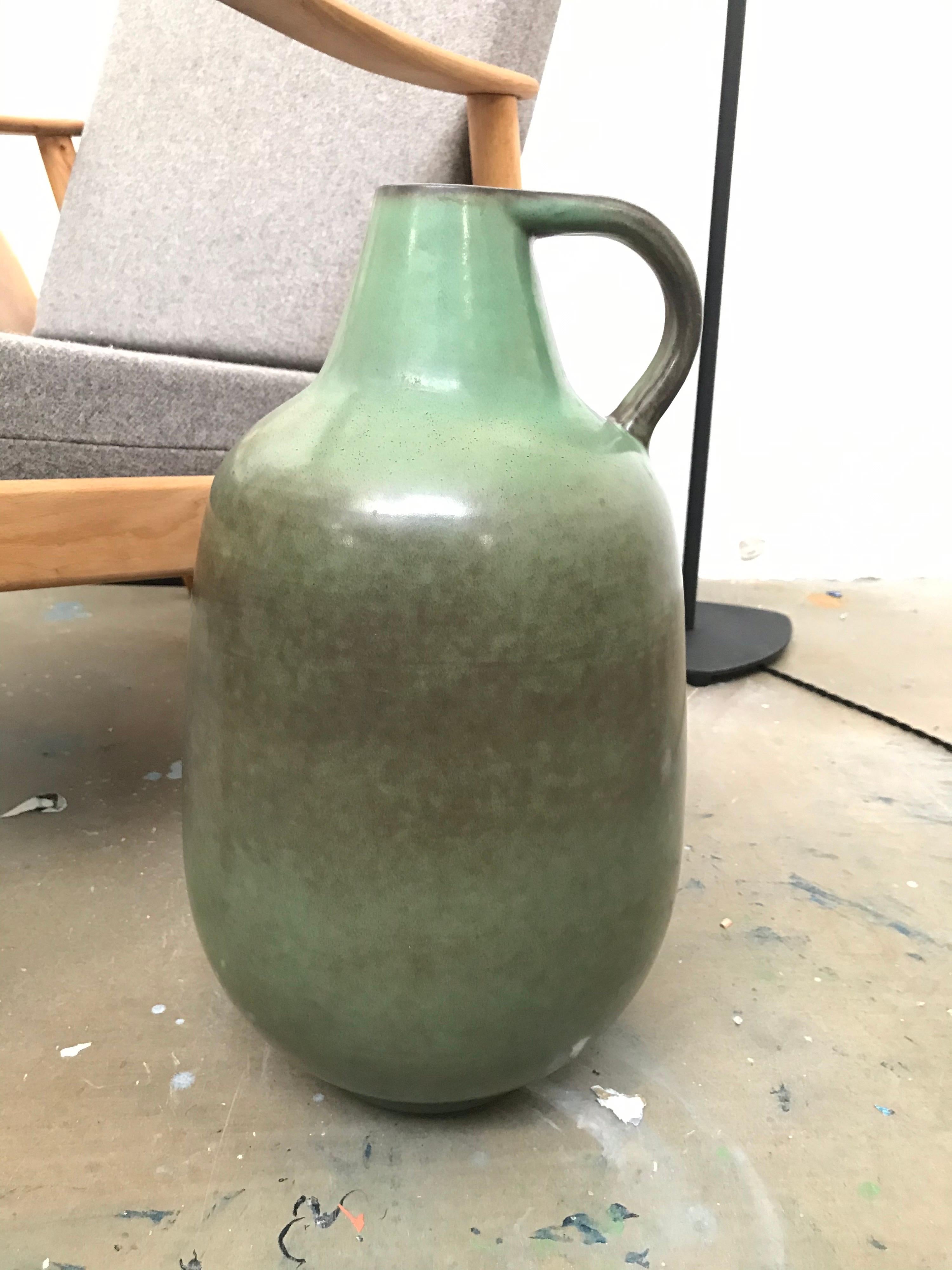 Vintage Danish Midcentury Knabstrup Floor Vase In Good Condition For Sale In Søborg, DK