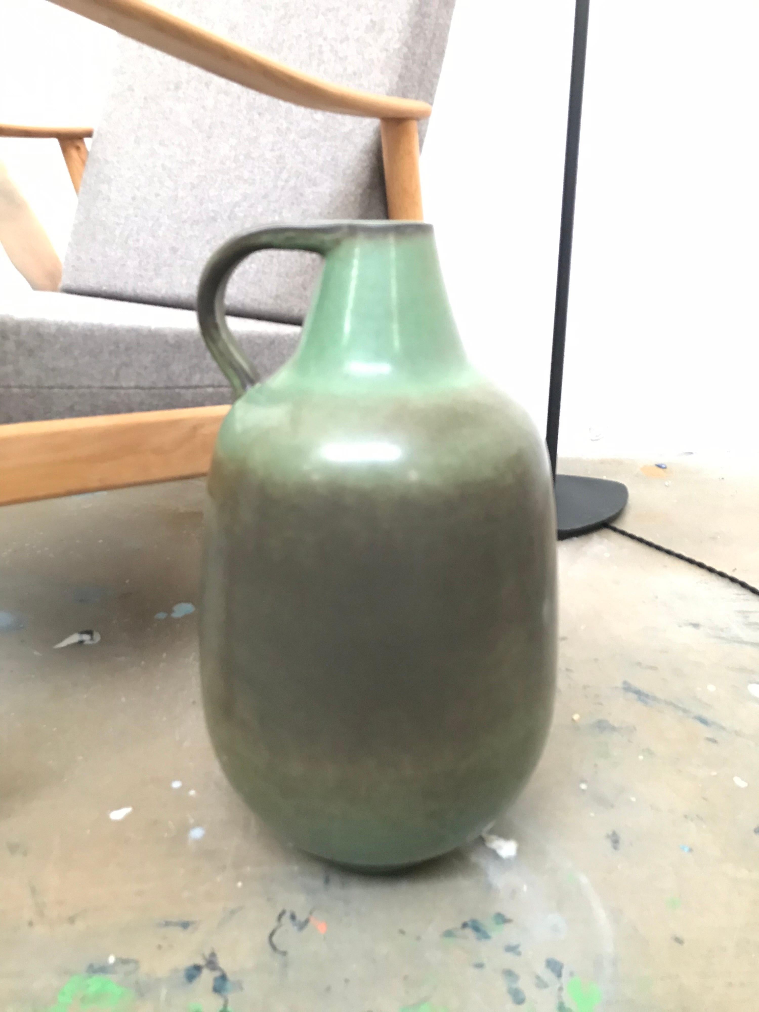 Mid-20th Century Vintage Danish Midcentury Knabstrup Floor Vase For Sale