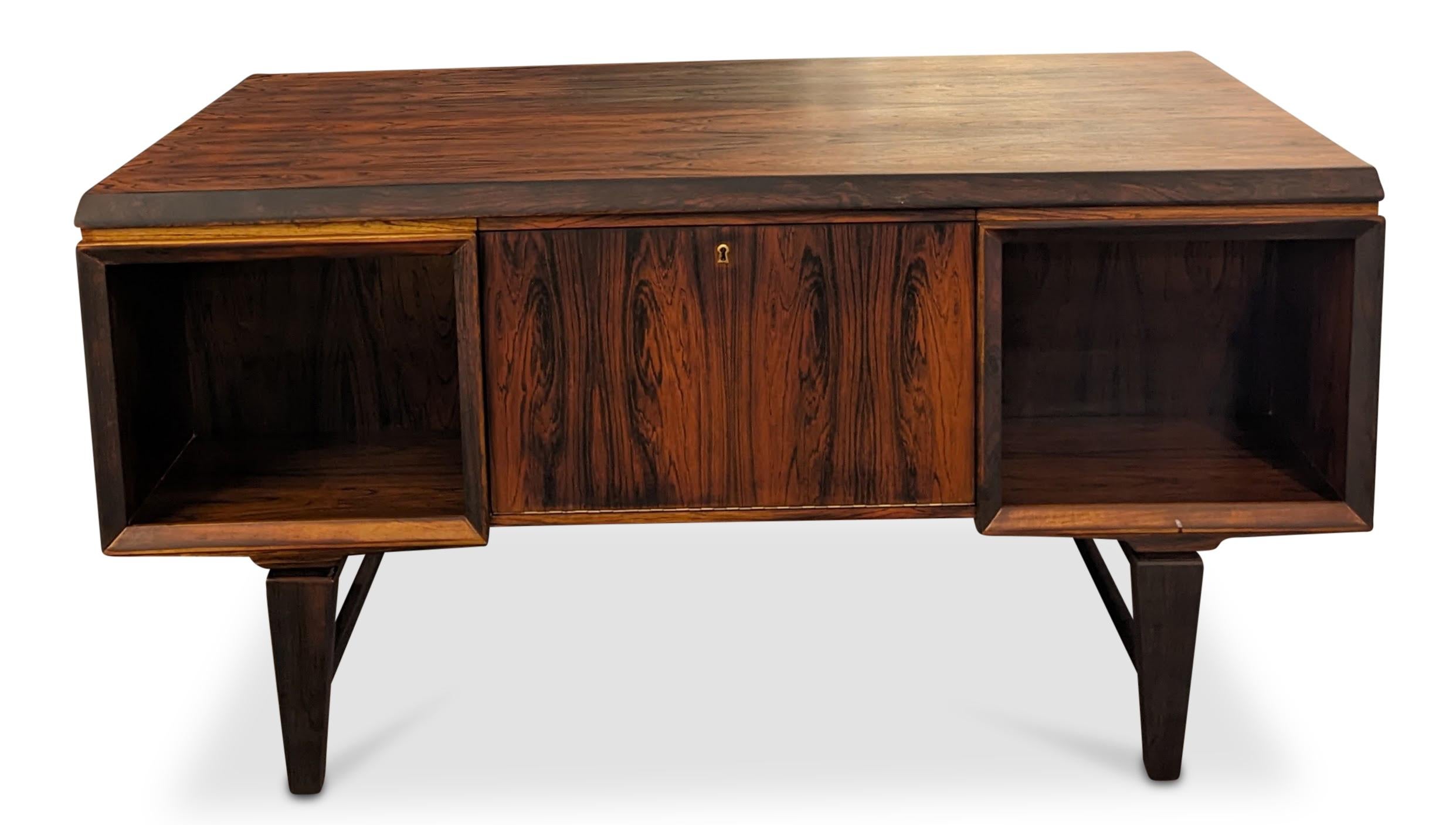 Vintage Danish Mid Century Large Rosewood Desk - 072315 For Sale 7