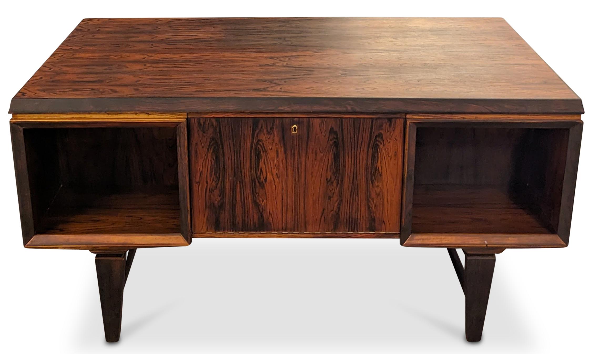 Vintage Danish Mid Century Large Rosewood Desk - 072315 For Sale 8