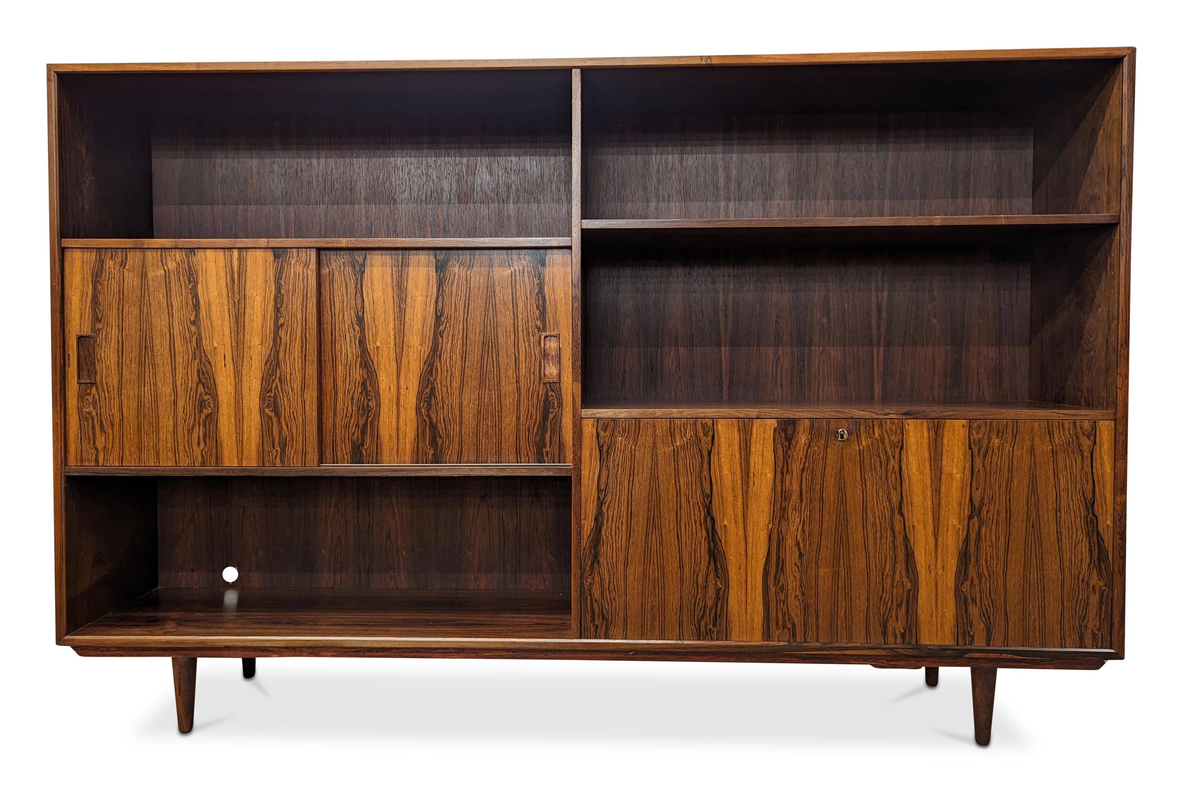 Vintage Danish Mid Century Long Westergaard Rosewood Bookcase - 022482 For Sale 1