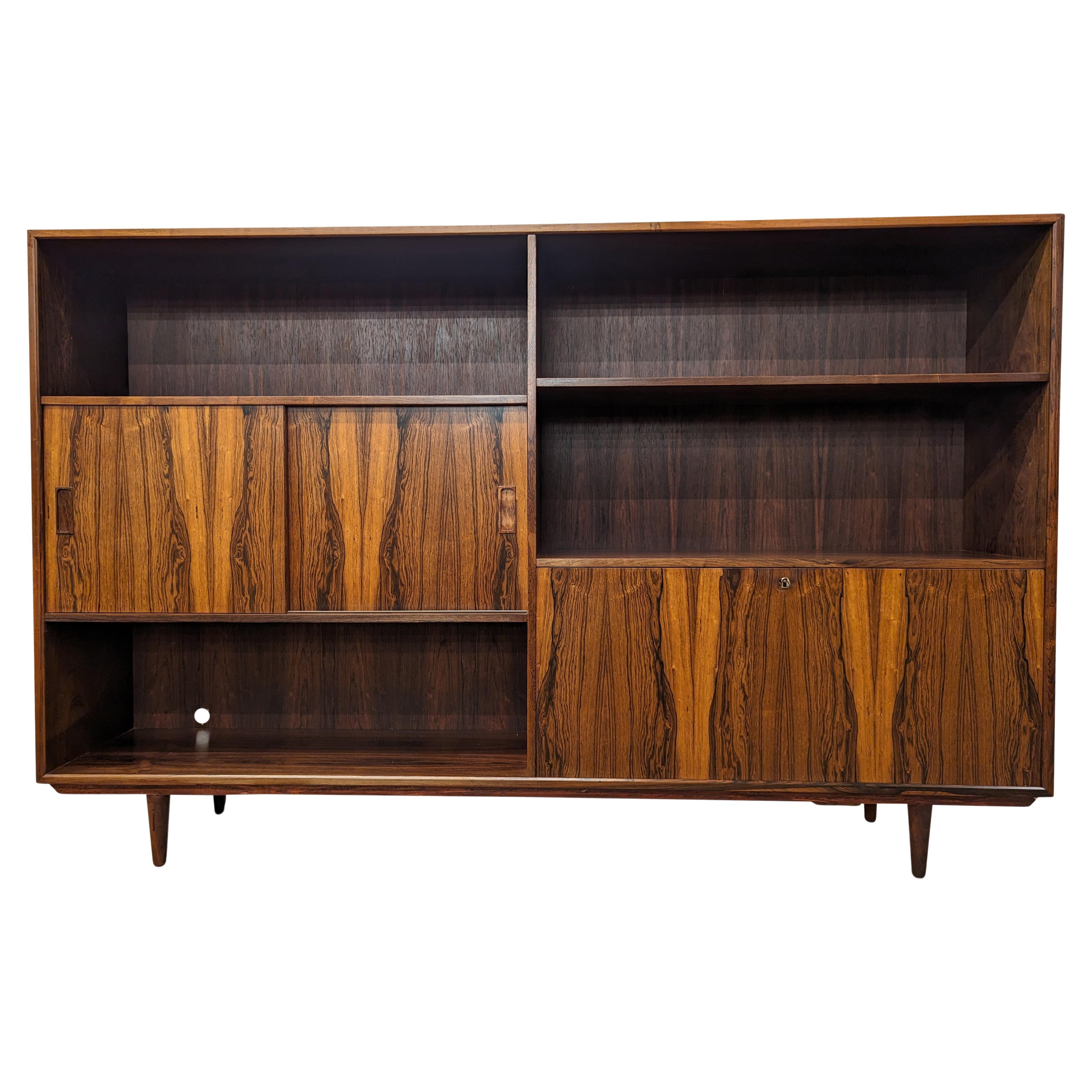 Vintage Danish Mid Century Long Westergaard Palisander Bücherregal - 022482