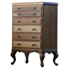 Vintage Danish Mid-century modern 1967 Highboy 6 Drawer Dresser in Oak, 1960