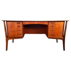 Vintage Danish Mid Century Modern Executive Desk by Svend Madsen for Hp Hansen