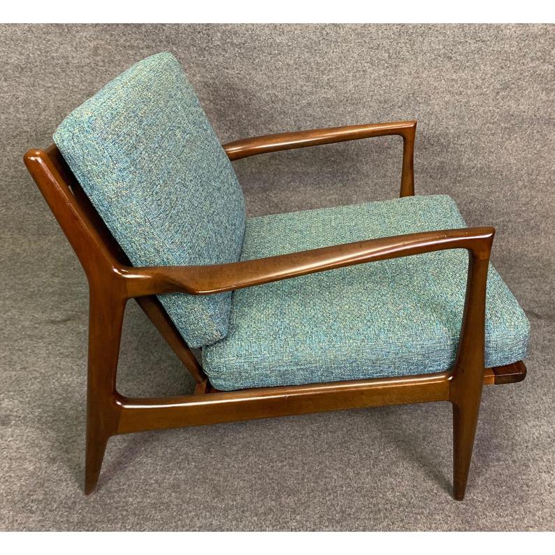 Scandinave moderne Fauteuil de salon danois vintage de style mi-siècle moderne par Kofod Larsen pour Selig