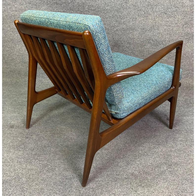 Bouleau Fauteuil de salon danois vintage de style mi-siècle moderne par Kofod Larsen pour Selig