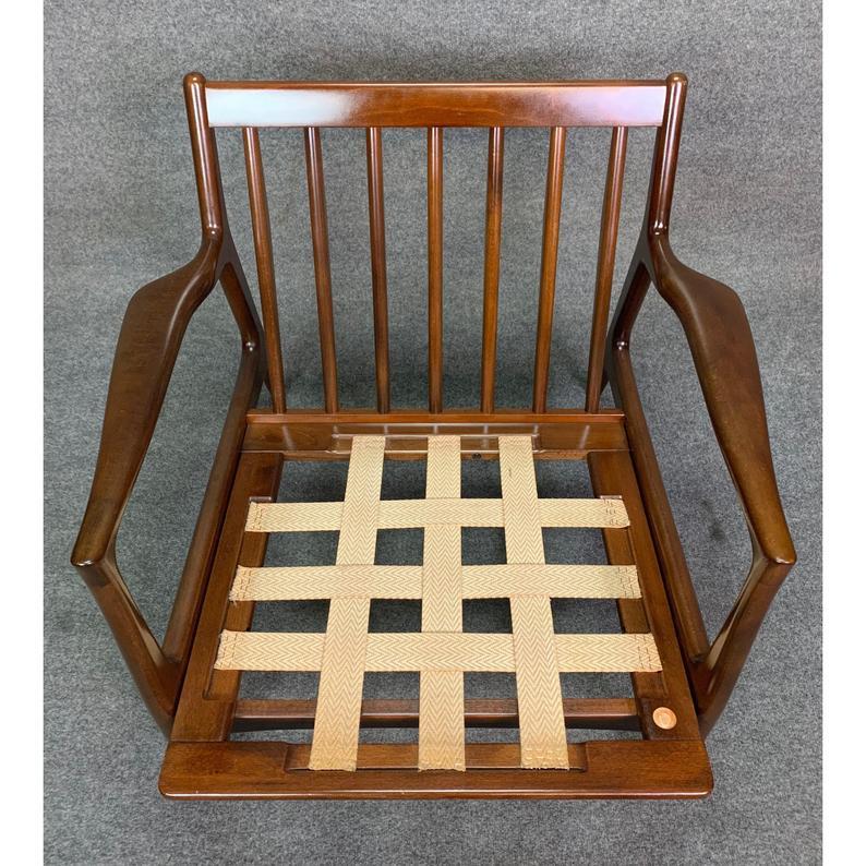 Fauteuil de salon danois vintage de style mi-siècle moderne par Kofod Larsen pour Selig 1