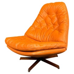 Vintage Danish Mid Century Modern Recliner Lounge Chair Ms68 by Madsen & Schubel
