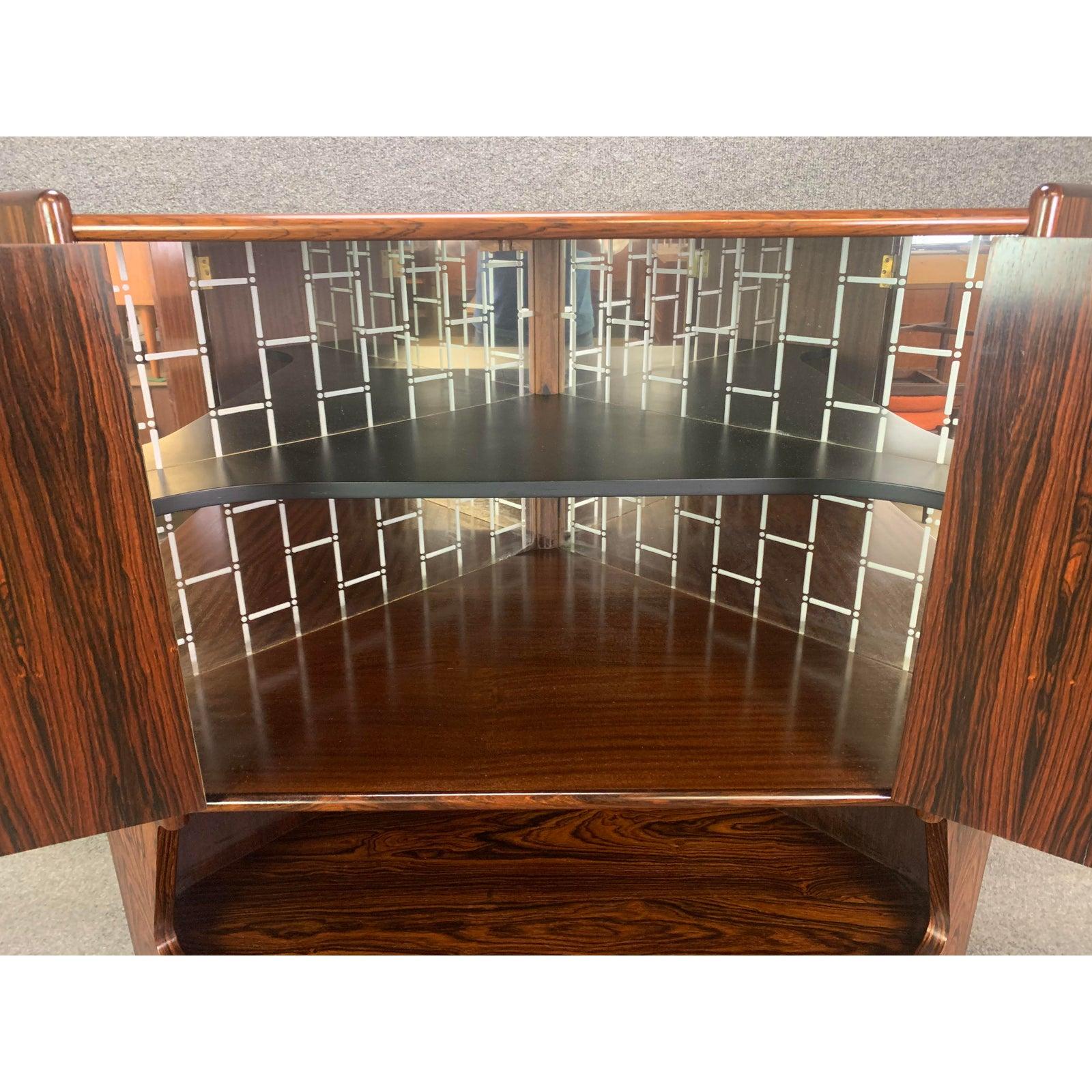 vintage corner bar cabinet