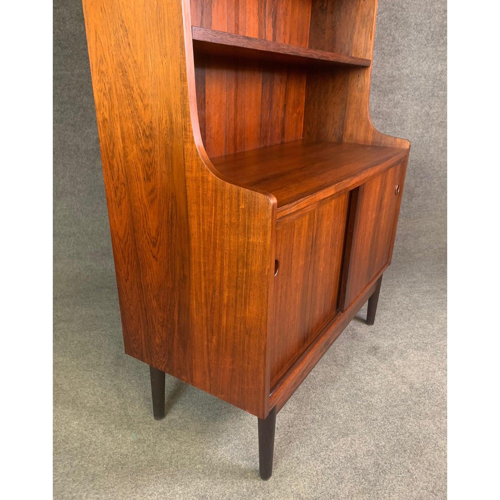 Vintage Danish Mid-Century Modern Rosewood Bookcase by Johannes Sorth For Sale 5