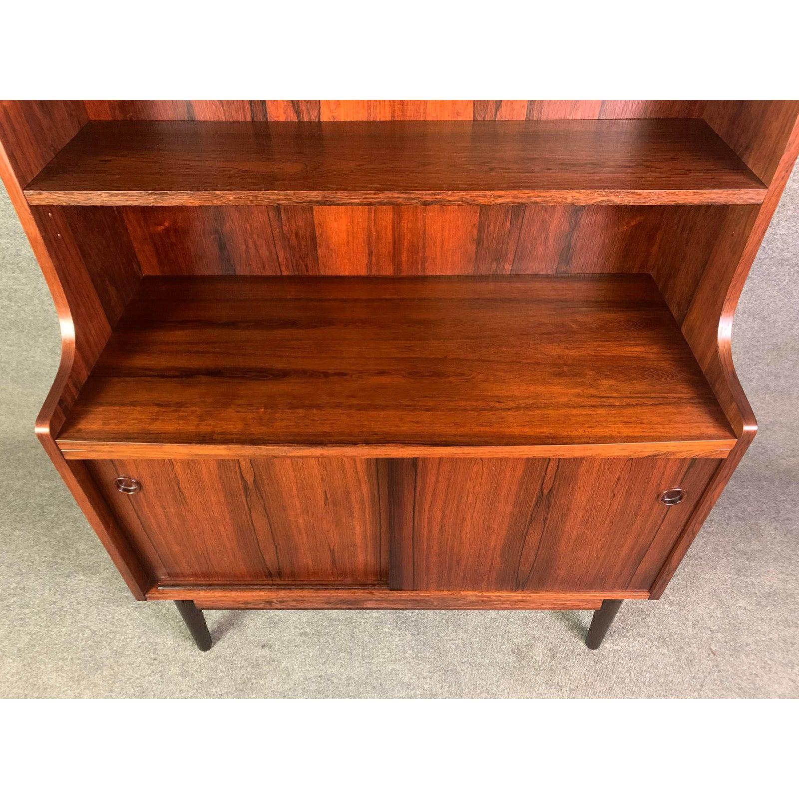 Vintage Danish Mid-Century Modern Rosewood Bookcase by Johannes Sorth For Sale 6