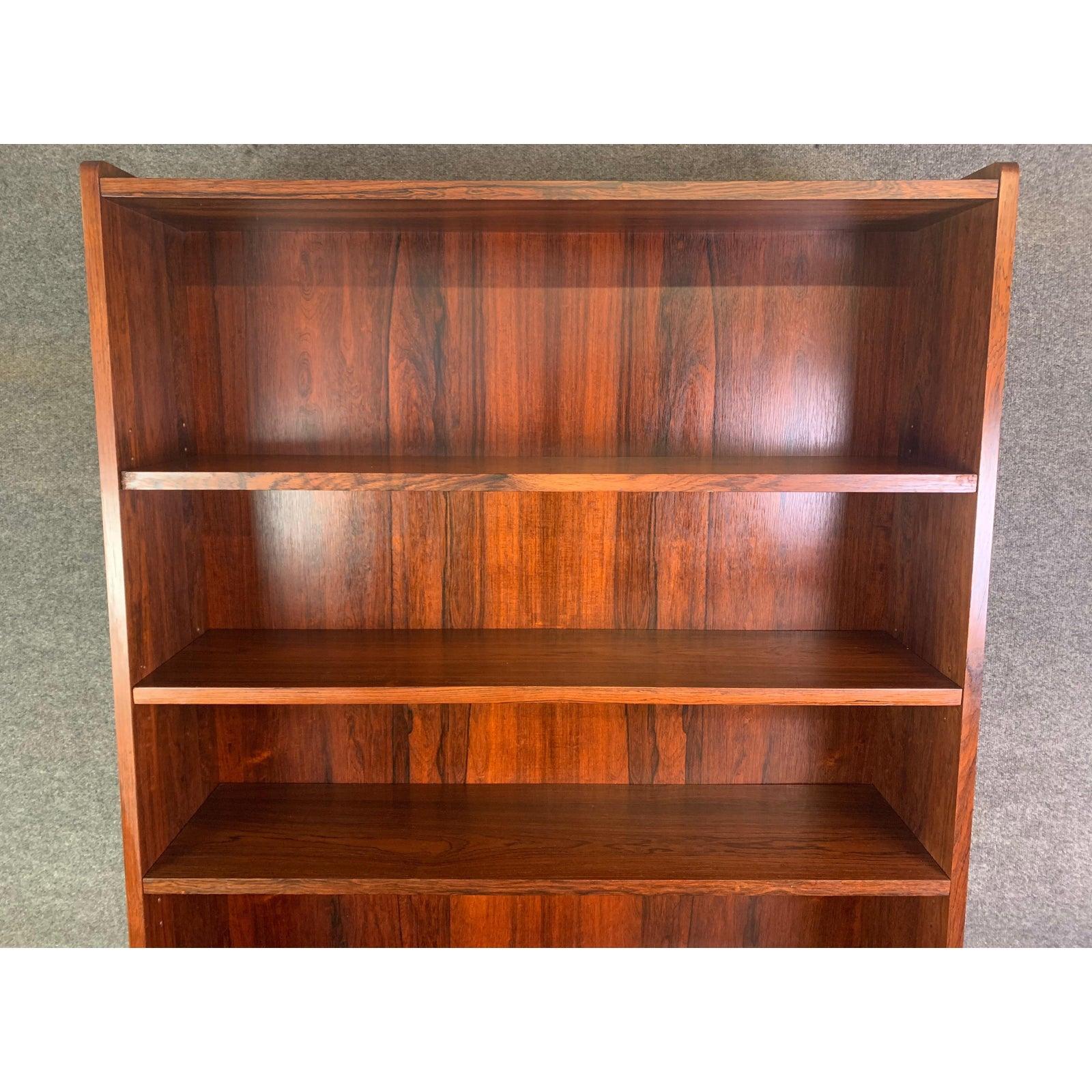 Woodwork Vintage Danish Mid-Century Modern Rosewood Bookcase by Johannes Sorth For Sale