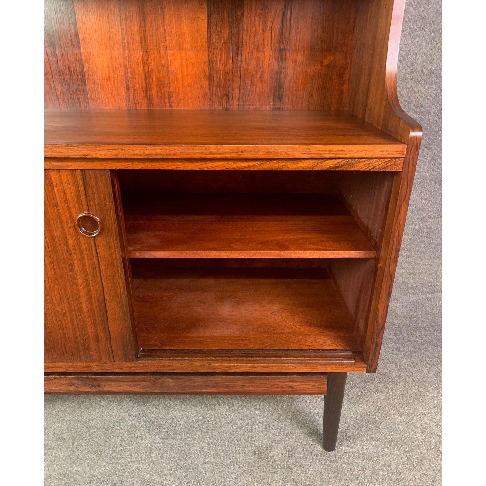 Vintage Danish Mid-Century Modern Rosewood Bookcase by Johannes Sorth For Sale 1