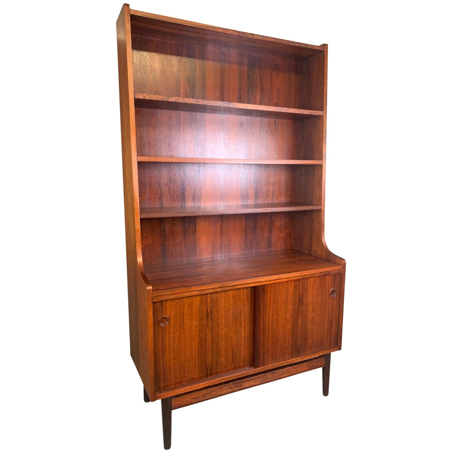Vintage Danish Mid-Century Modern Rosewood Bookcase by Johannes Sorth For Sale 2