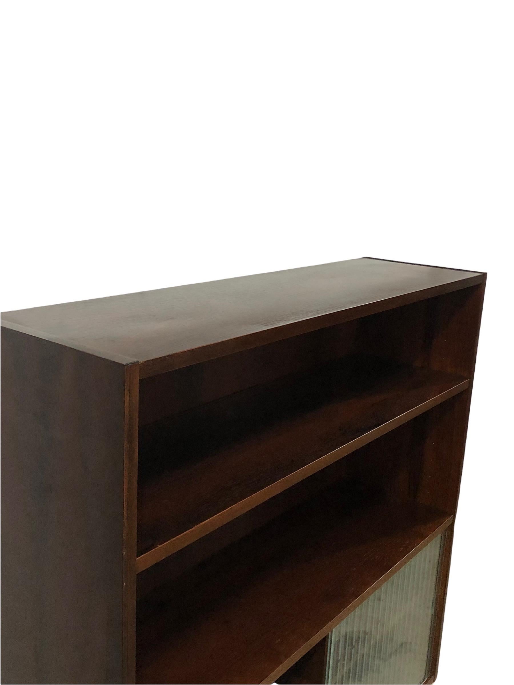 Mid-20th Century Vintage Danish Mid-Century Modern Rosewood Bookcase or Display Cabinet