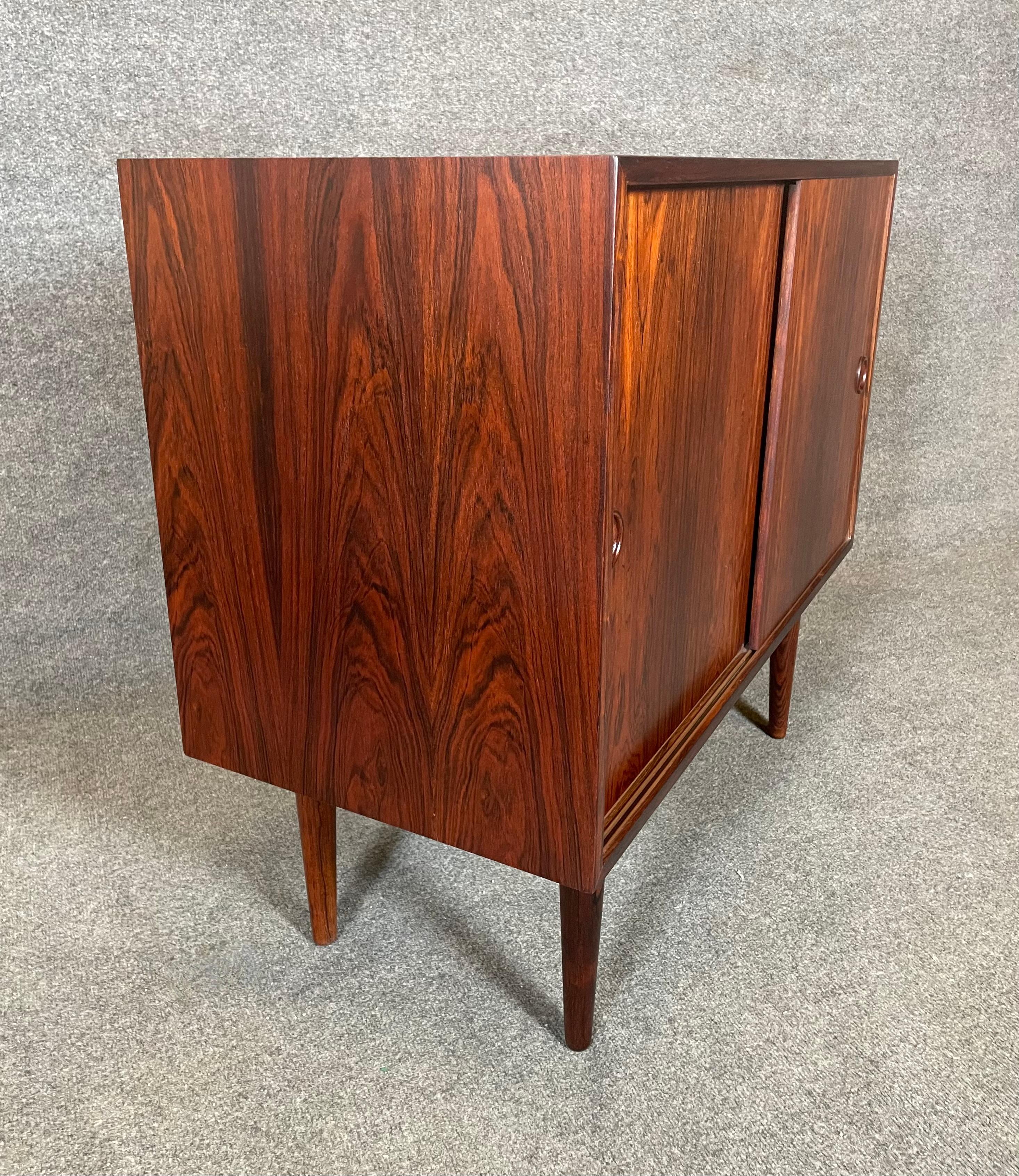 Scandinavian Modern Vintage Danish Mid-Century Modern Rosewood Cabinet by Kai Kristiansen For Sale