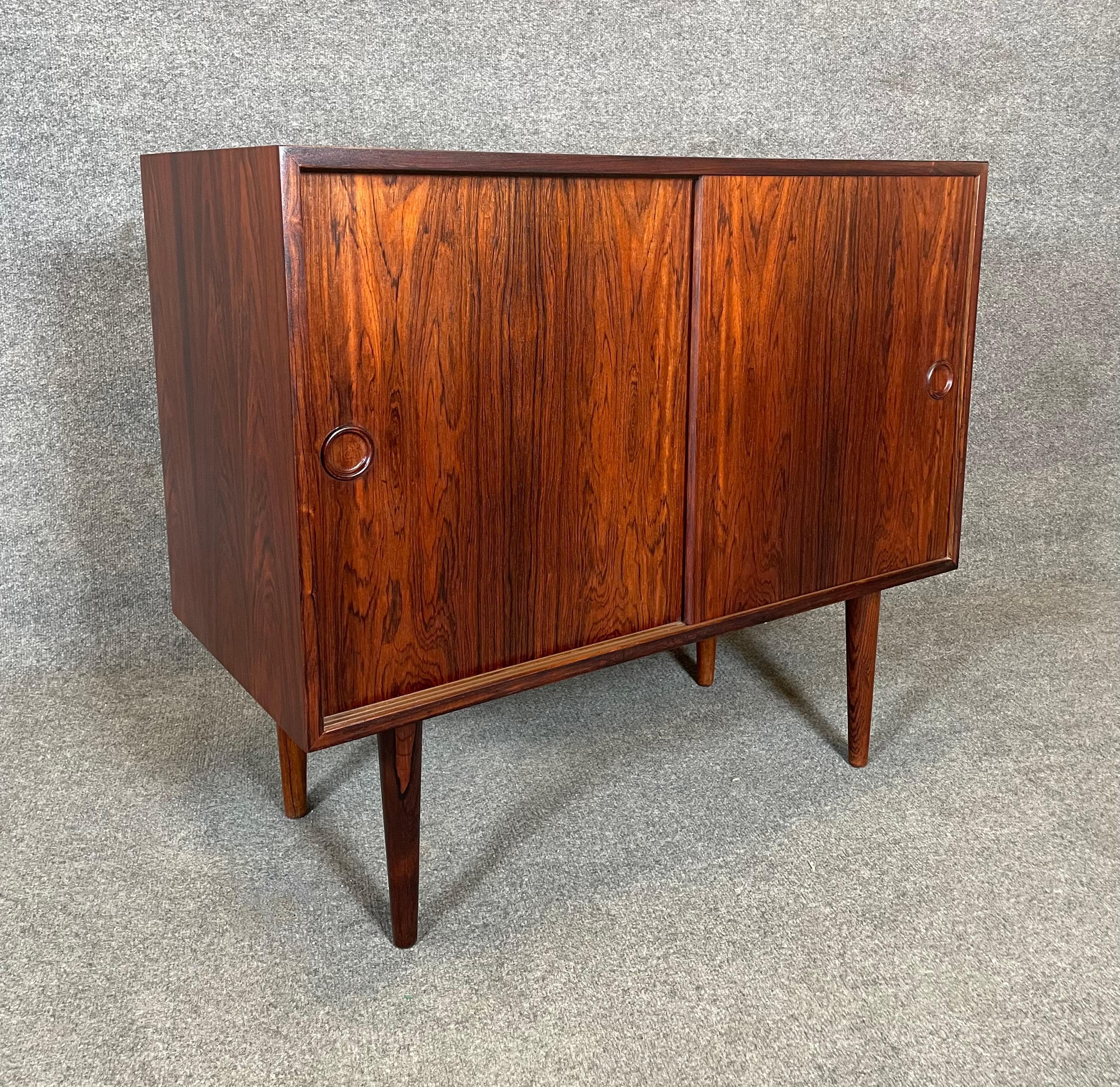 Vintage Danish Mid-Century Modern Rosewood Cabinet by Kai Kristiansen For Sale 2