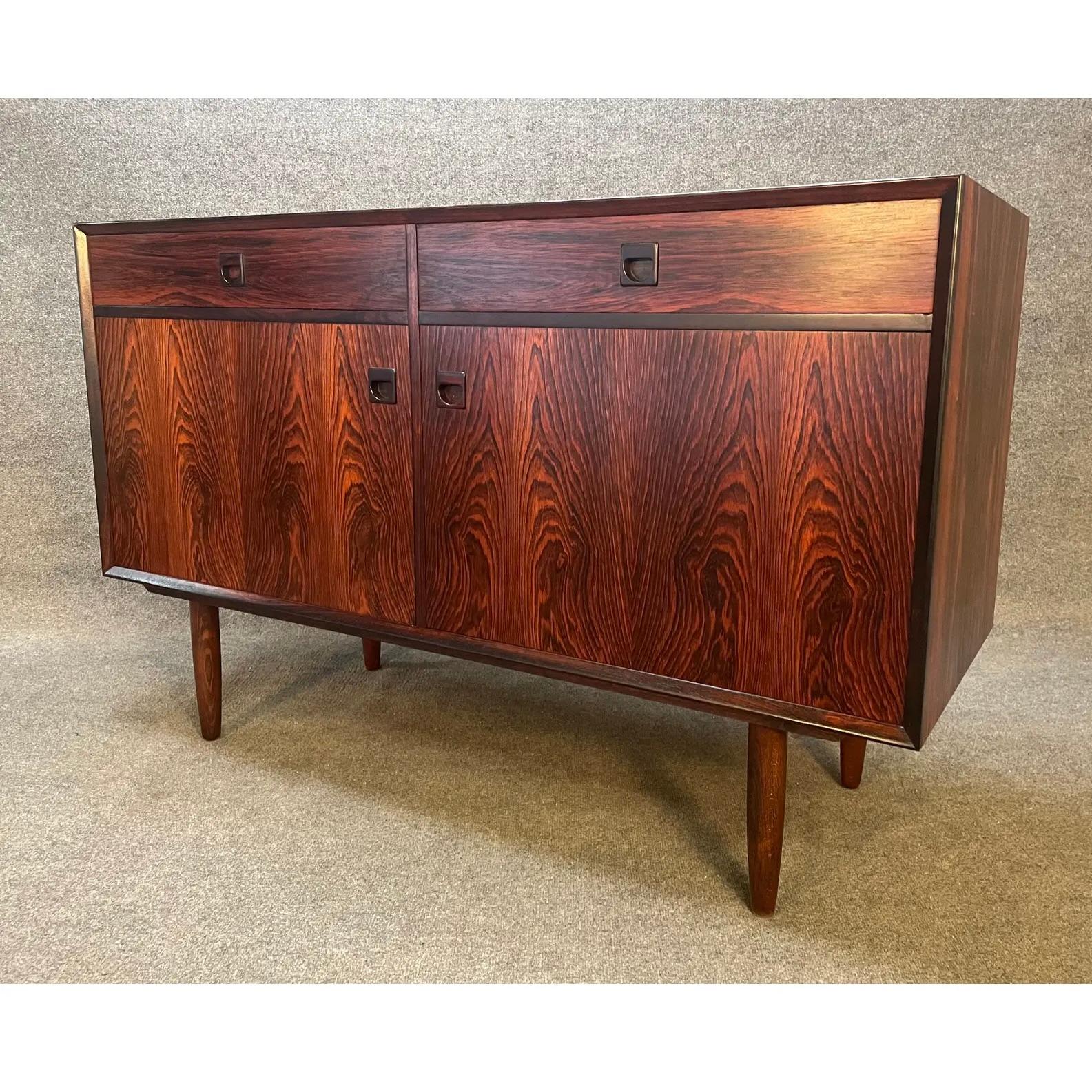 Vintage Danish Mid Century Modern Rosewood Credenza by Brouer Mobelfabrik 2