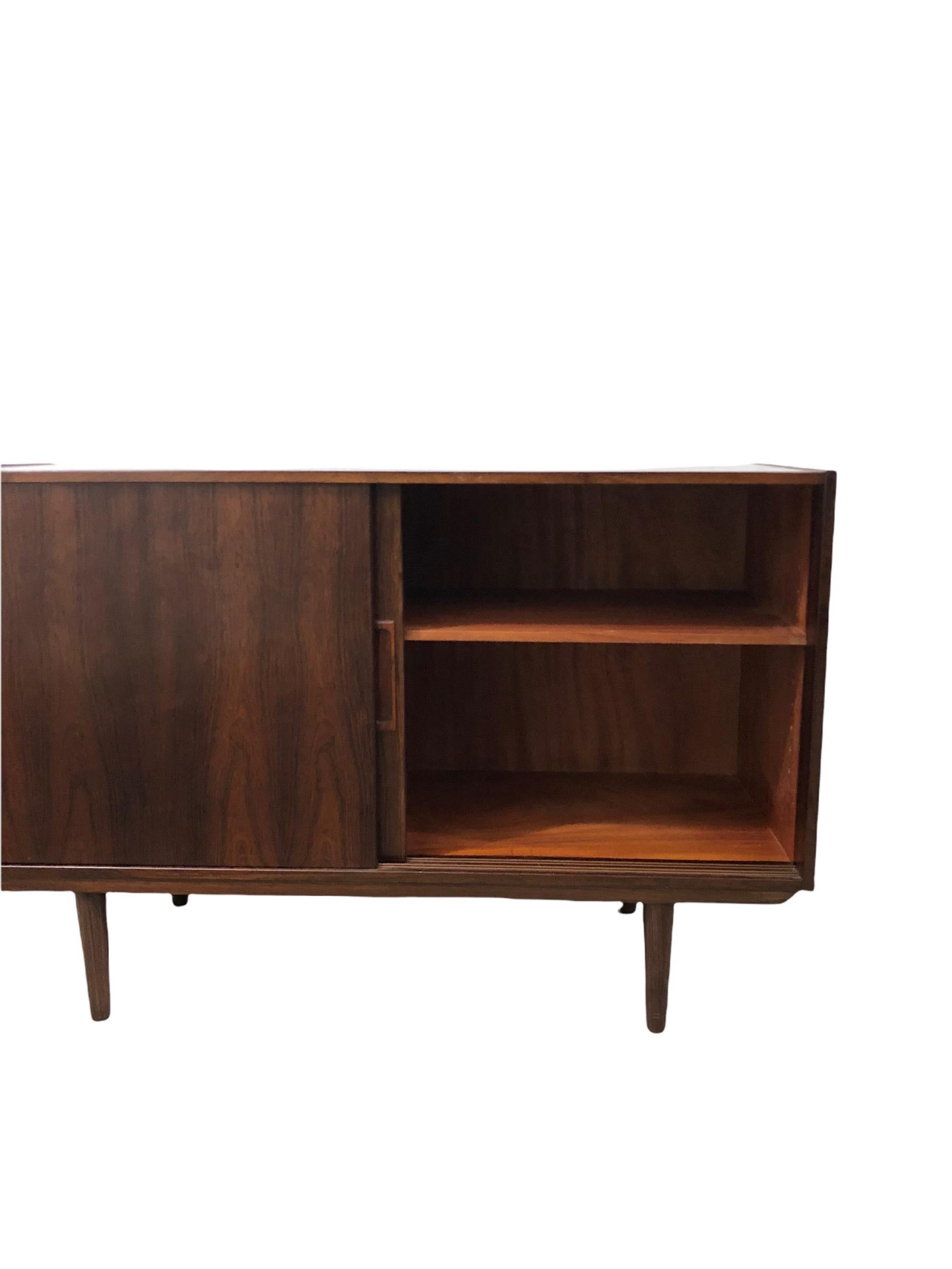 Vintage Danish Mid-Century Modern Rosewood Credenza or Record Cabinet 2