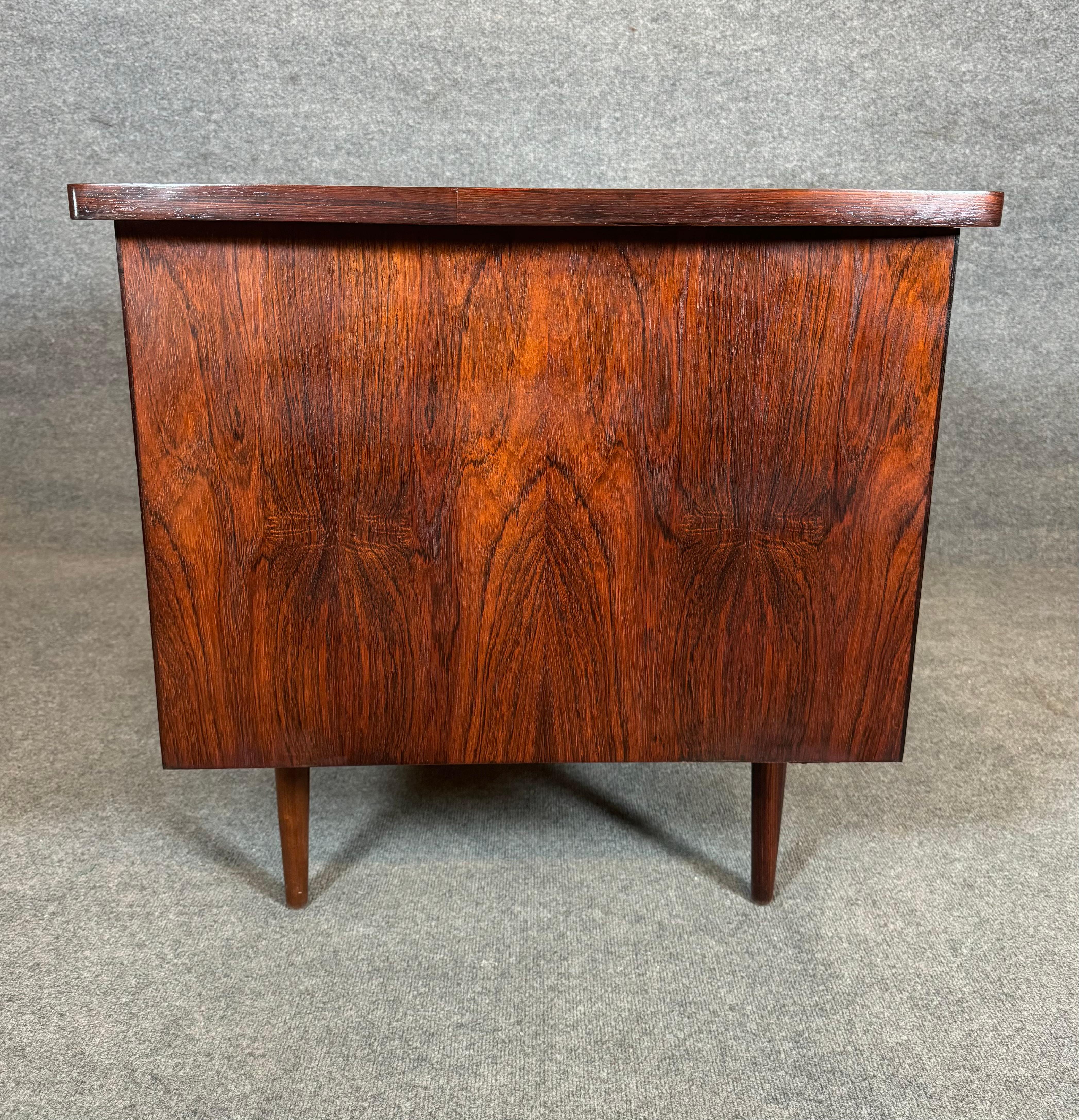 Woodwork Vintage Danish Mid Century Modern Rosewood Desk Model 54 by Kai Kristiansen