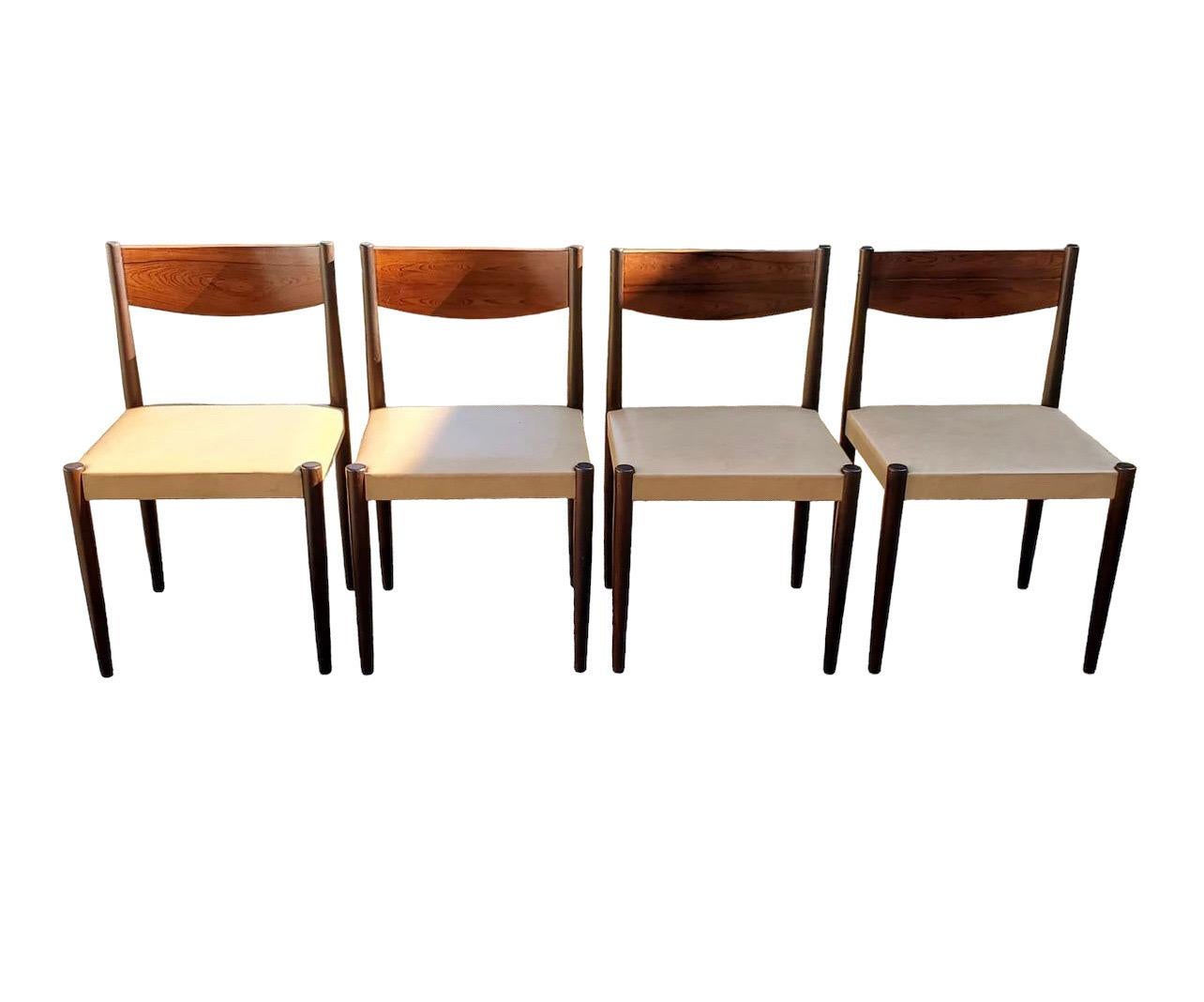Vintage Danish Mid Century Modern Rosewood Dining Chair Set by Frem Rojle

Dimensions. 18 W ; 18 D ; 31 H