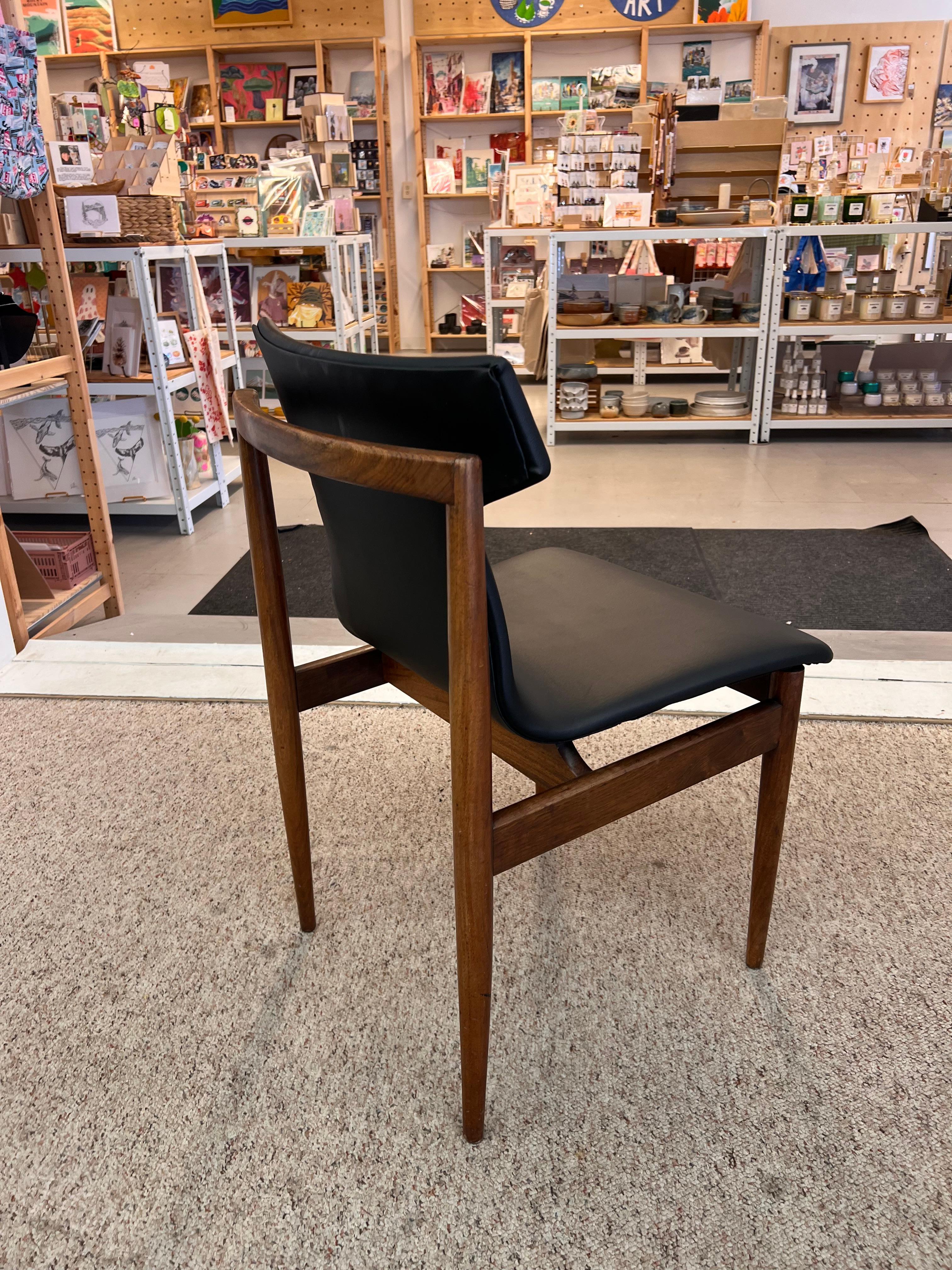 Vintage Danish Mid Century Modern Rosewood Dining Chair Set of 6 by Inger For Sale 2