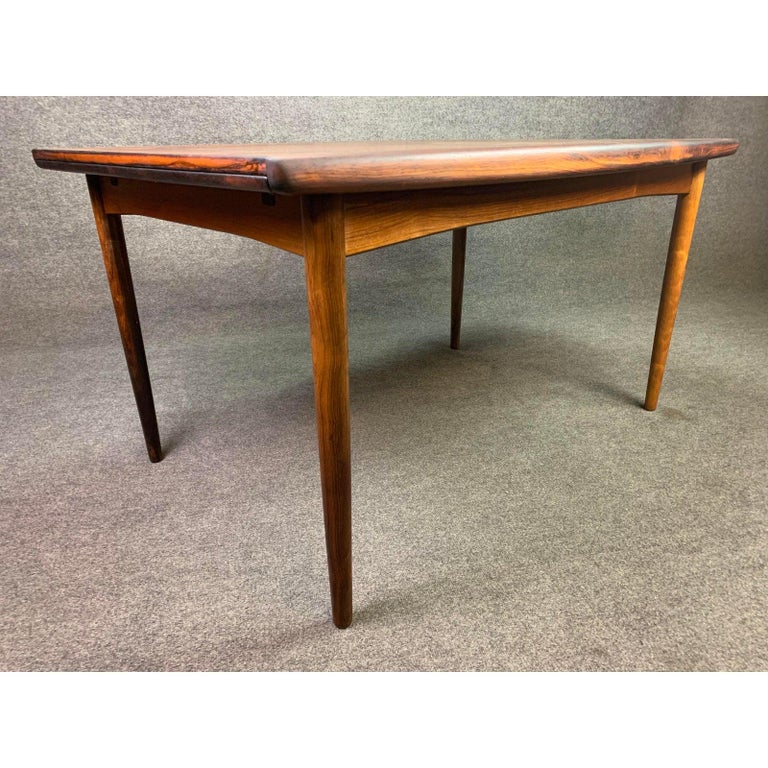 Vintage Danish Mid-Century Modern Rosewood Dining Table ...