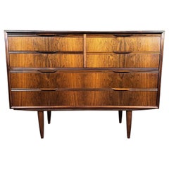 Vintage Danish Mid Century Modern Rosewood Dresser
