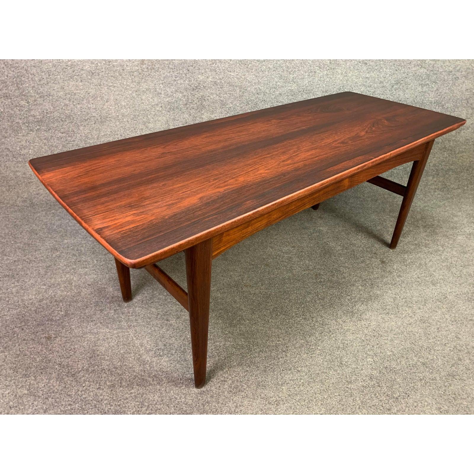 RESERVED FOR NOA: Vintage Danish Mid-Century Modern Rosewood Elevator Table 5