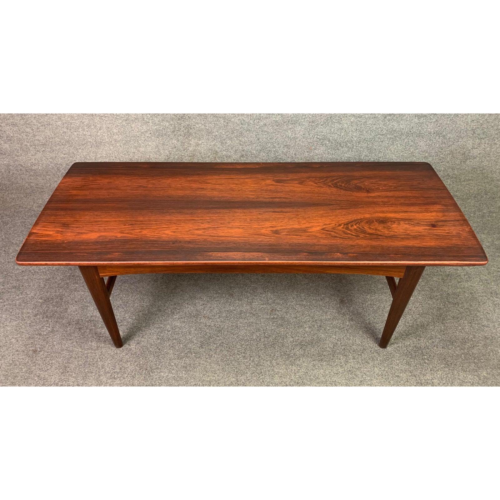 RESERVED FOR NOA: Vintage Danish Mid-Century Modern Rosewood Elevator Table 1