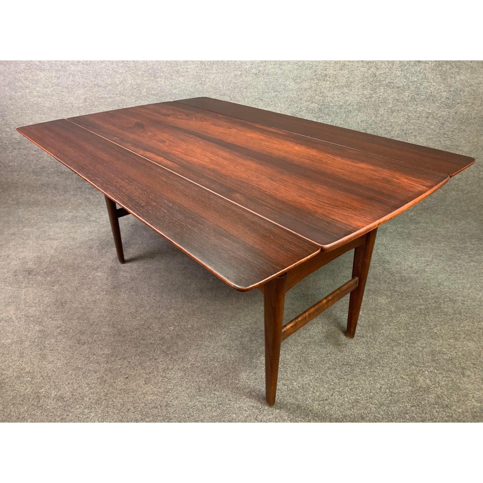 RESERVED FOR NOA: Vintage Danish Mid-Century Modern Rosewood Elevator Table 2