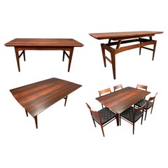 RESERVED FOR NOA: Used Danish Mid-Century Modern Rosewood Elevator Table