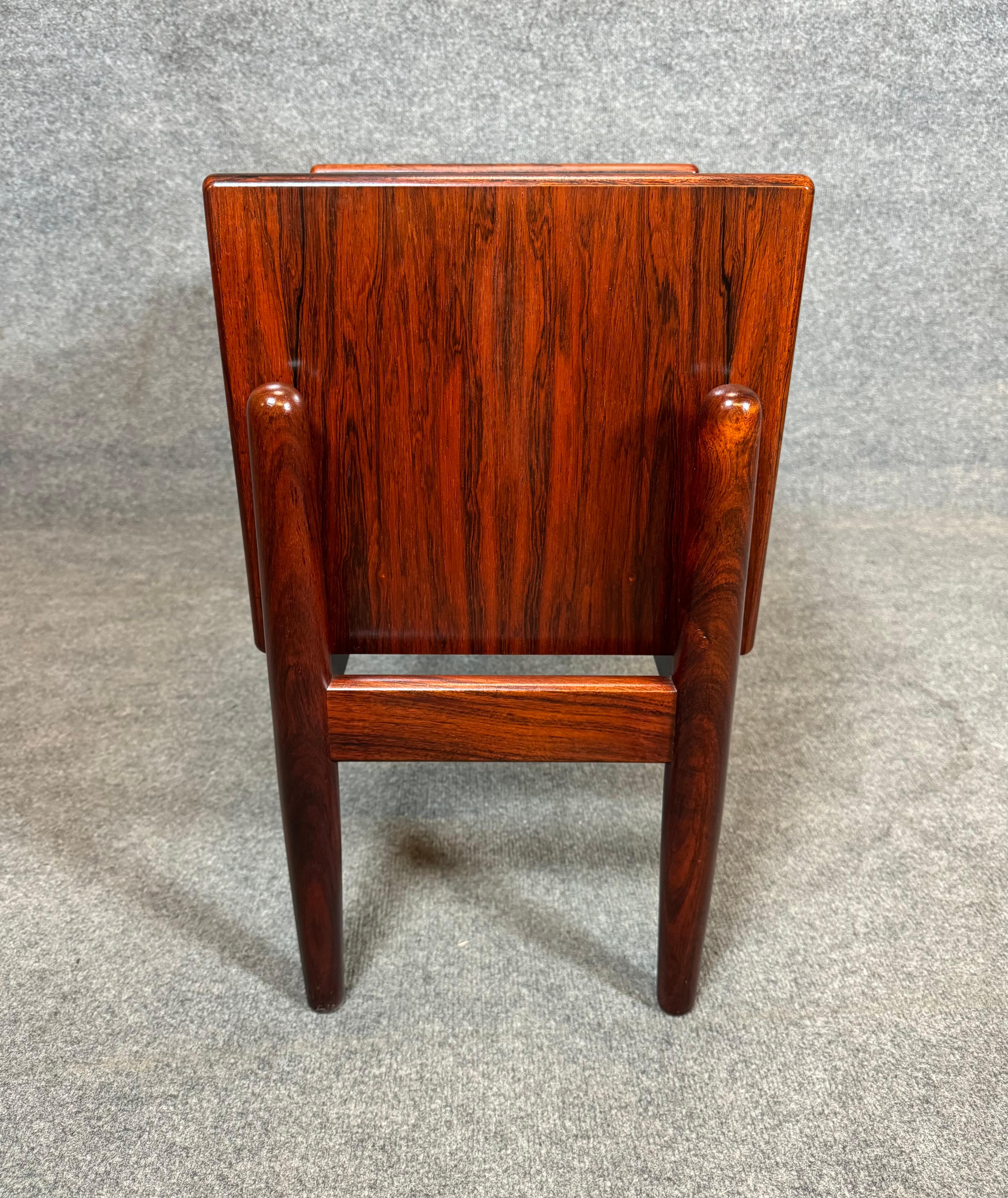 Woodwork Vintage Danish Mid Century Modern Rosewood Entry Chest Planter by Arne Wahl Iver For Sale